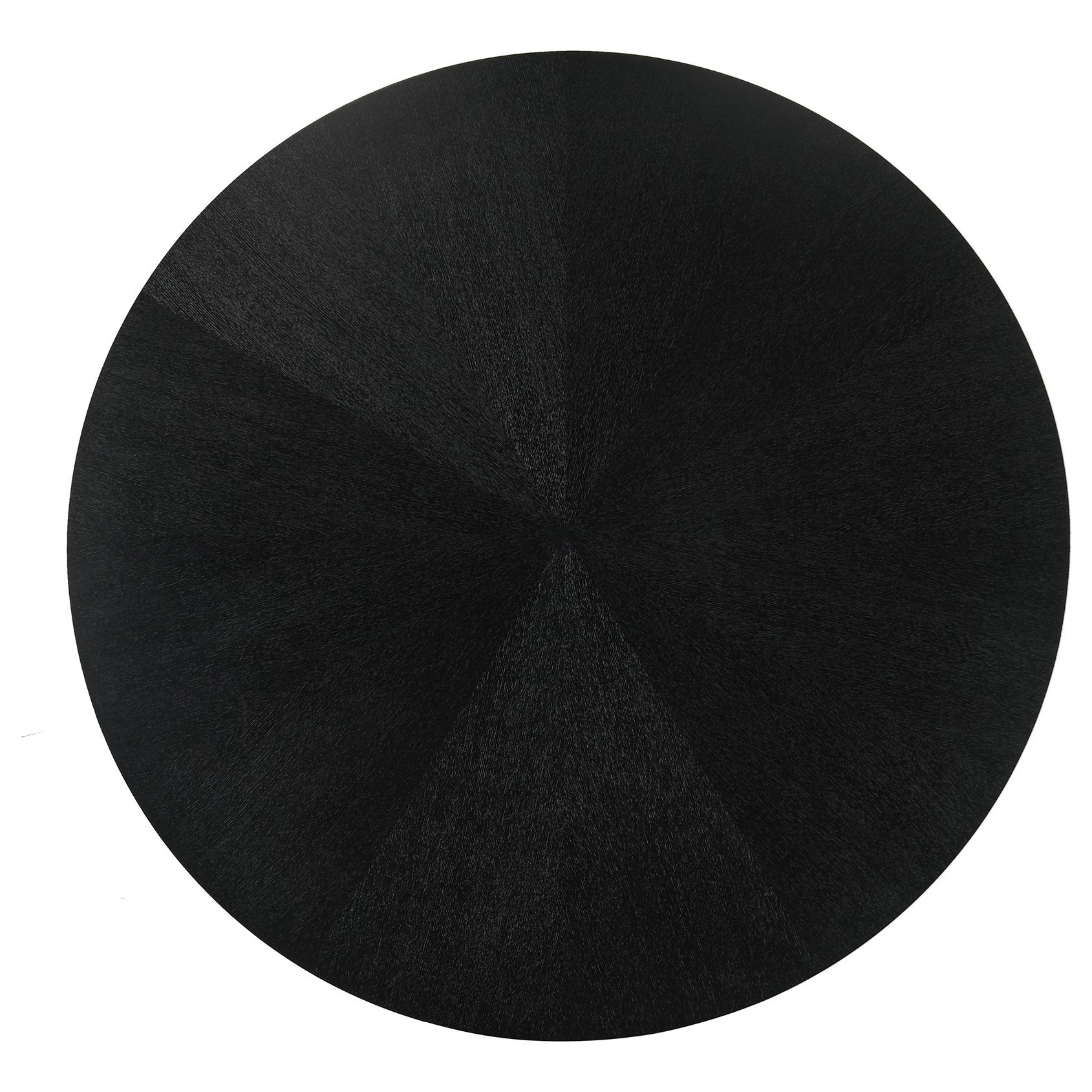 Armen Living Cirque 54" Round Mid-Century Modern Pedestal Black