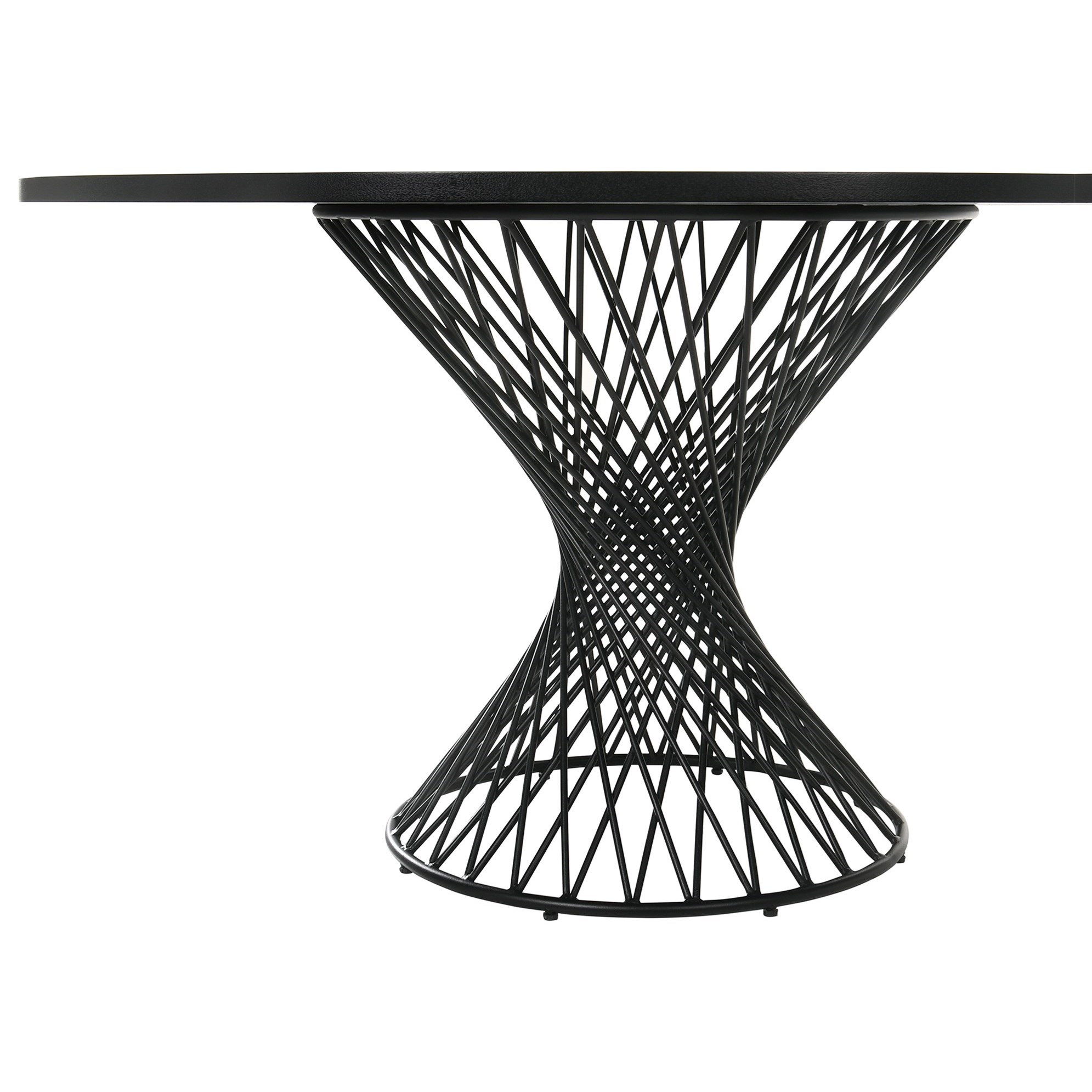 Armen Living Cirque 5-Piece Black Dining Set