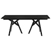 Armen Living Cortina Mid-Century Modern Black Wood Dining Table