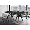 Armen Living Cortina Mid-Century Modern Black Wood Dining Table
