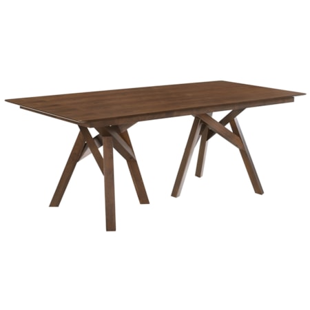 79" Mid-Century Modern Wood Dining Table