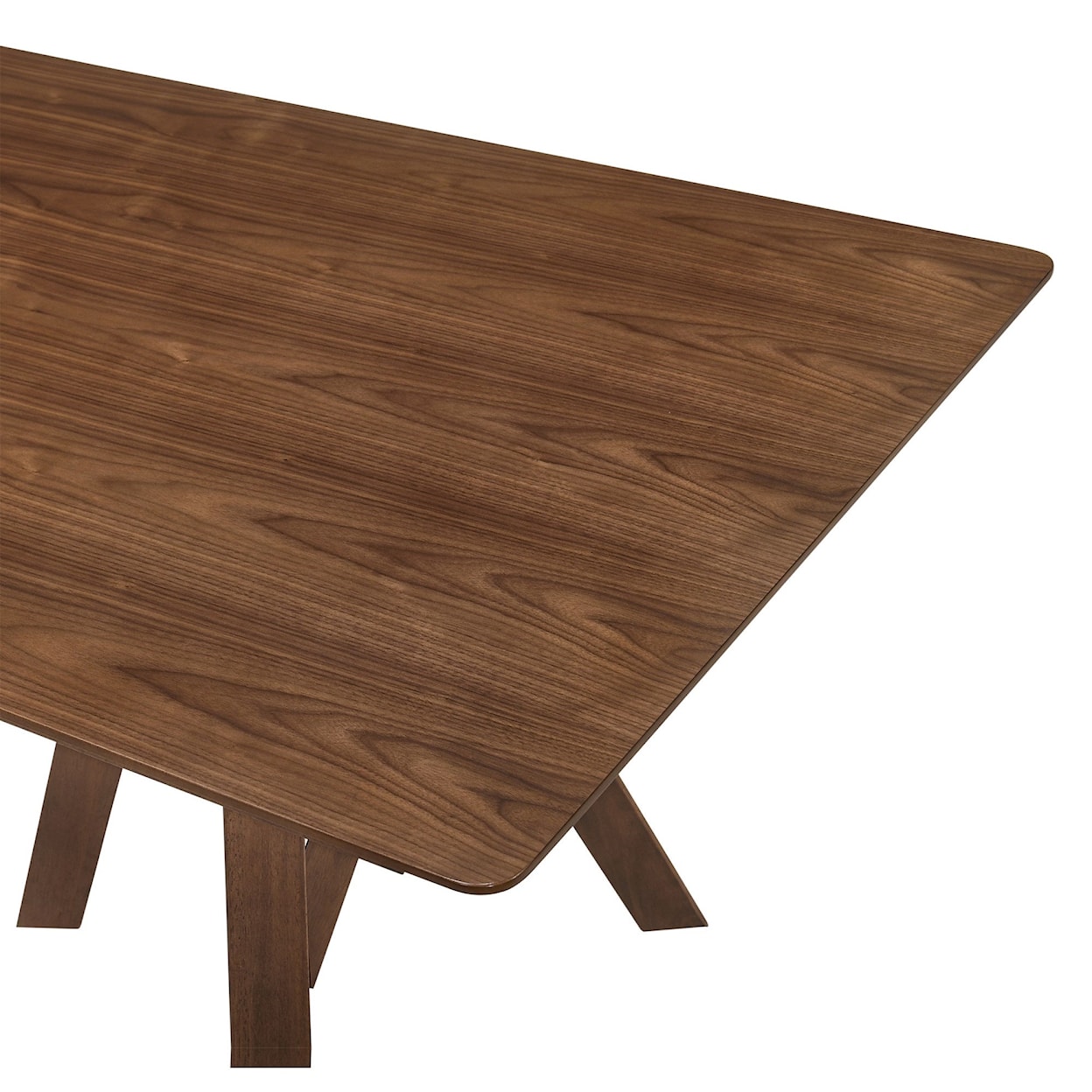 Armen Living Cortina 79" Mid-Century Modern Wood Dining Table