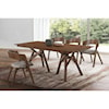 Armen Living Cortina 5-Piece Walnut Dining Set