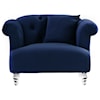 Armen Living Elegance Contemporary Chair in Velvet