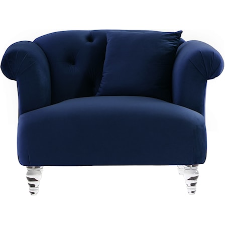 Contemporary Chair in Velvet