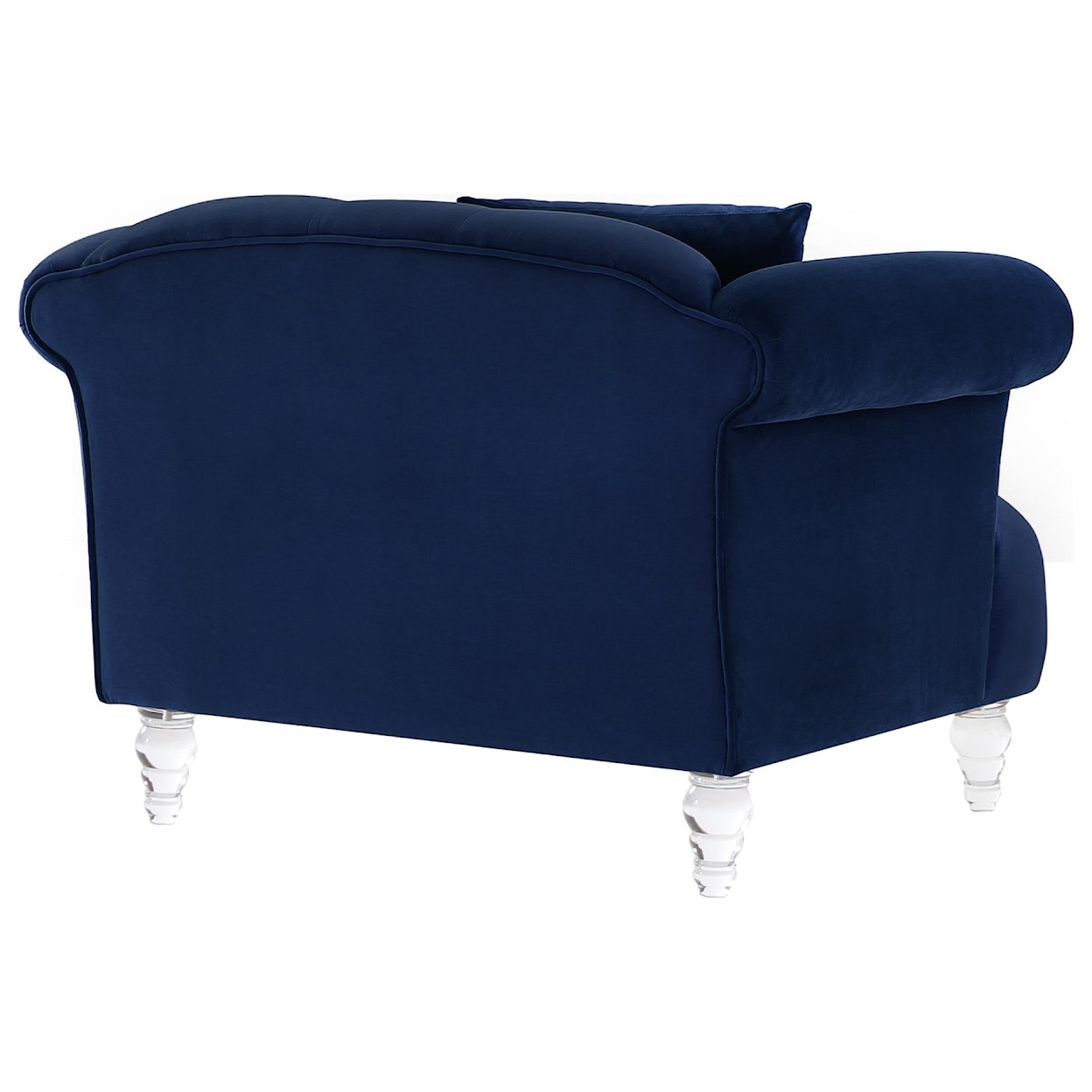 Armen Living Elegance Contemporary Chair in Velvet