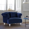 Armen Living Elegance Contemporary Chair in Velvet