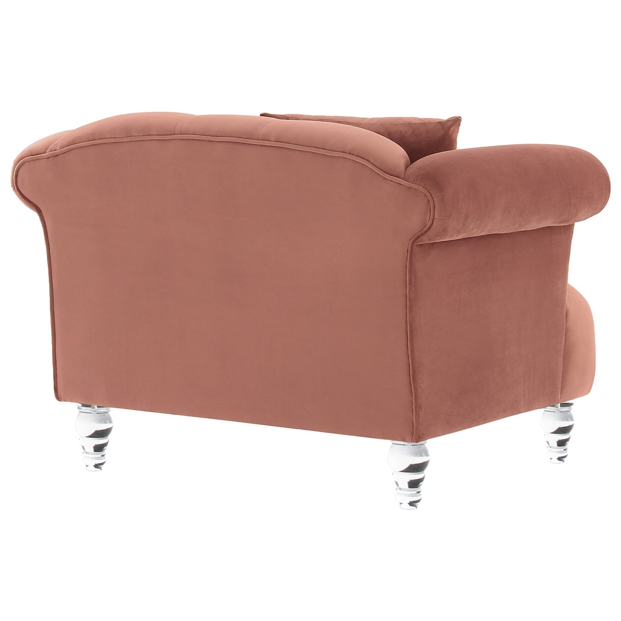 Armen Living Elegance Contemporary Chair in Velvet