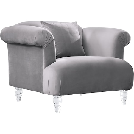 Contemporary Chair in Velvet