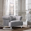 Armen Living Elegance Contemporary Chair in Velvet