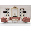 Armen Living Elegance Contemporary Loveseat in Velvet