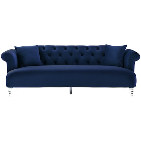 Elegance Contemporary Sofa in Velvet