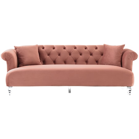 Elegance Contemporary Sofa in Velvet