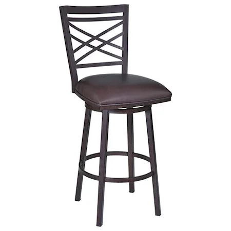 26" Barstool with Upholstered Seat