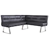 Armen Living Fenton Contemporary Corner Nook