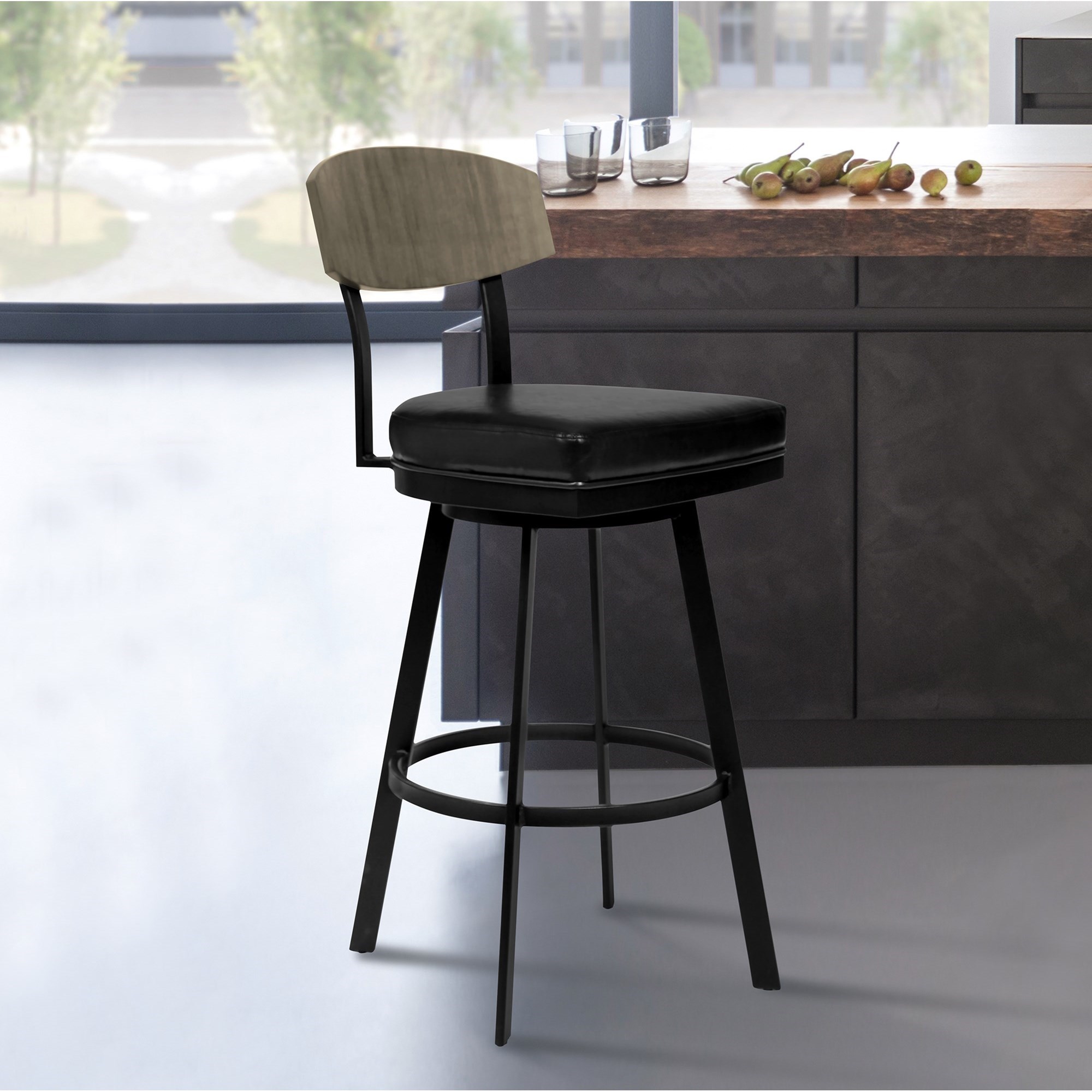 Armen Living Frisco 30" Bar Height Barstool