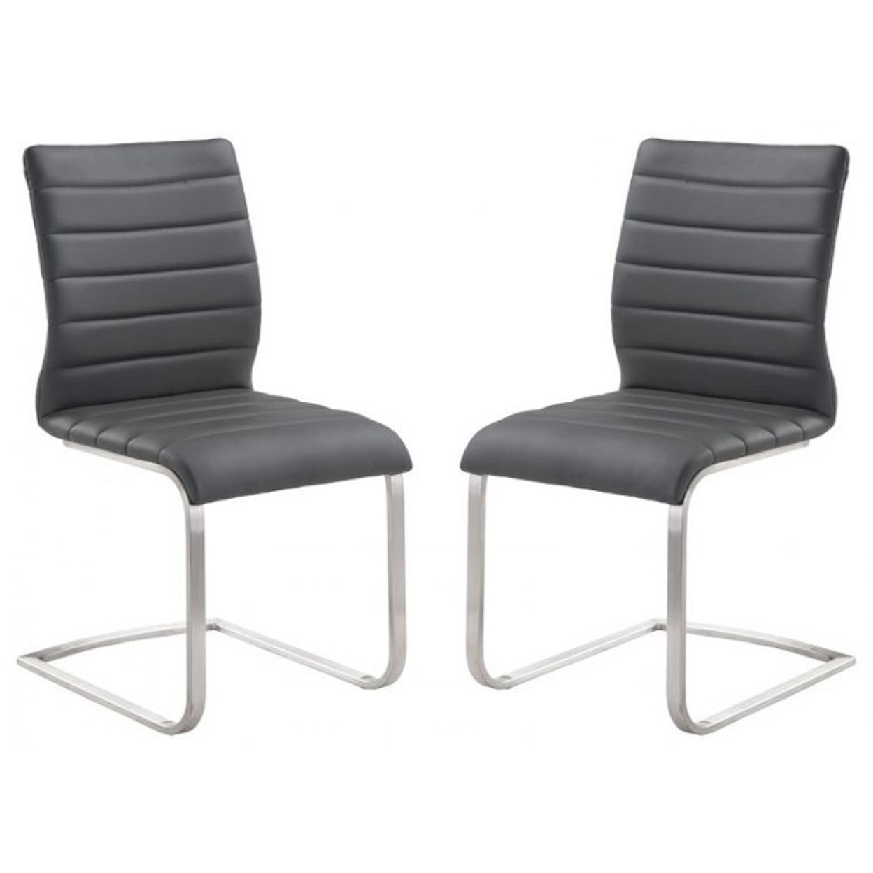 Armen Living Fusion Upholstered Side Chair - Set of 2