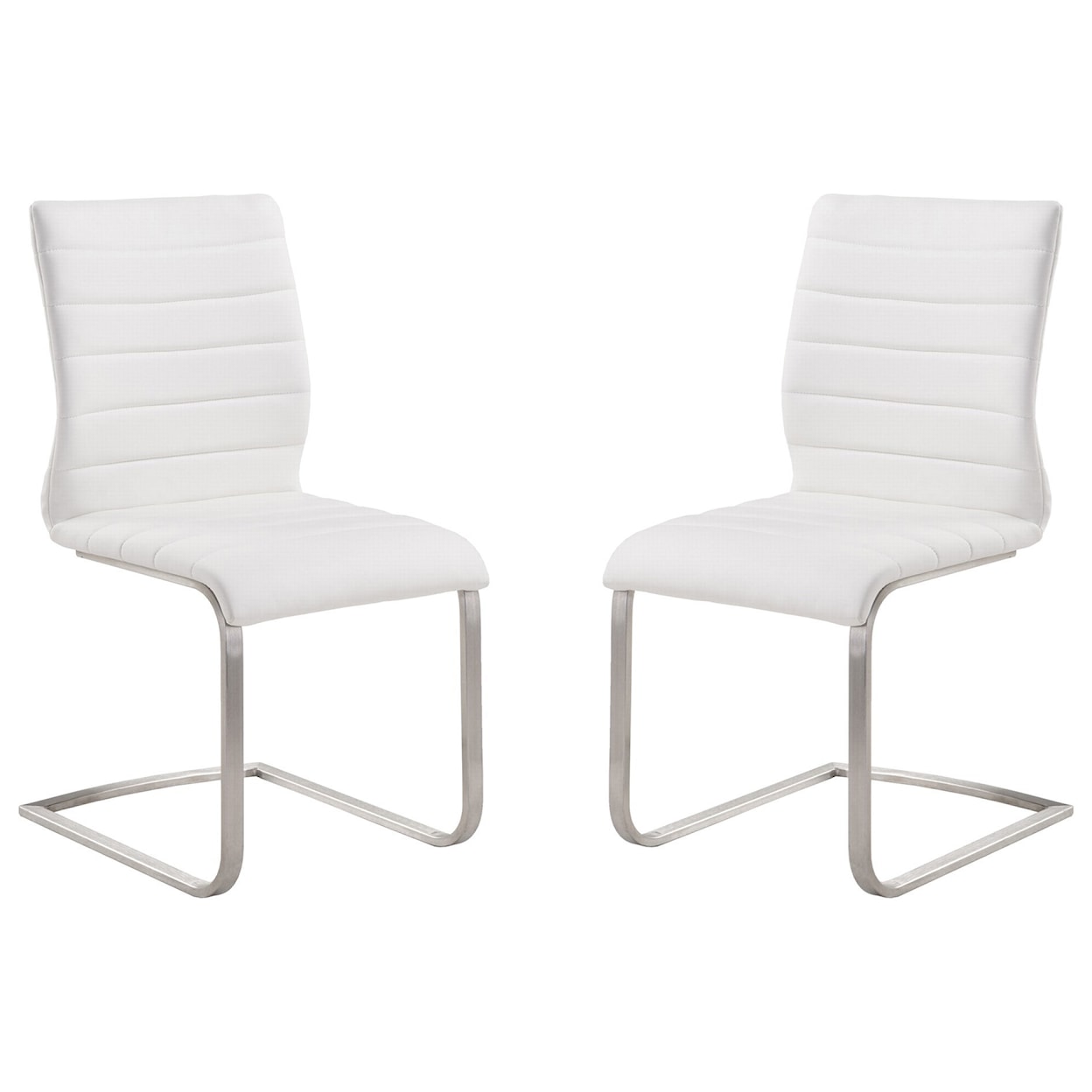 Armen Living Fusion Upholstered Side Chair - Set of 2