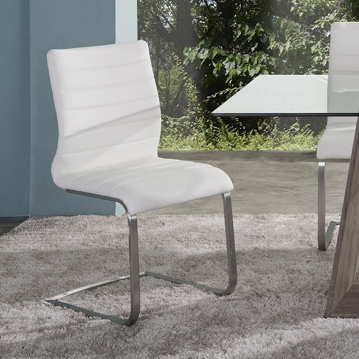 Armen Living Fusion Upholstered Side Chair - Set of 2