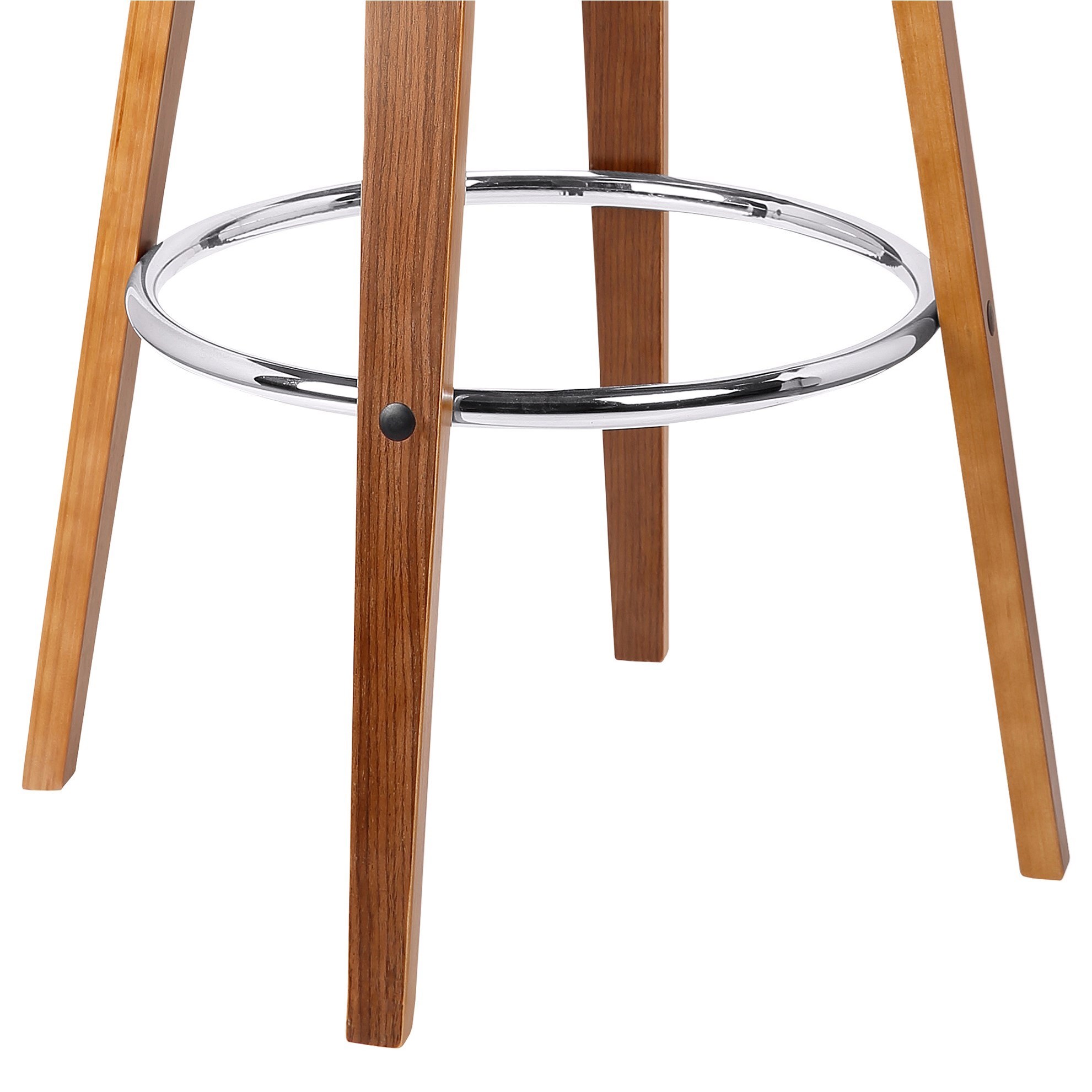 26" Mid-Century Swivel Counter Height Stool