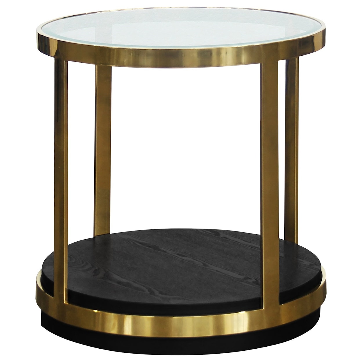 Armen Living Hattie Round End Table