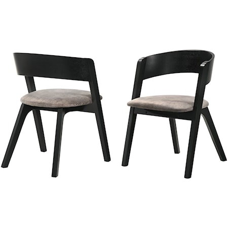 Mid-Century Modern Dining Accent Chairs Set