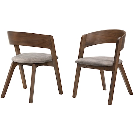 Mid-Century Modern Dining Accent Chairs Set