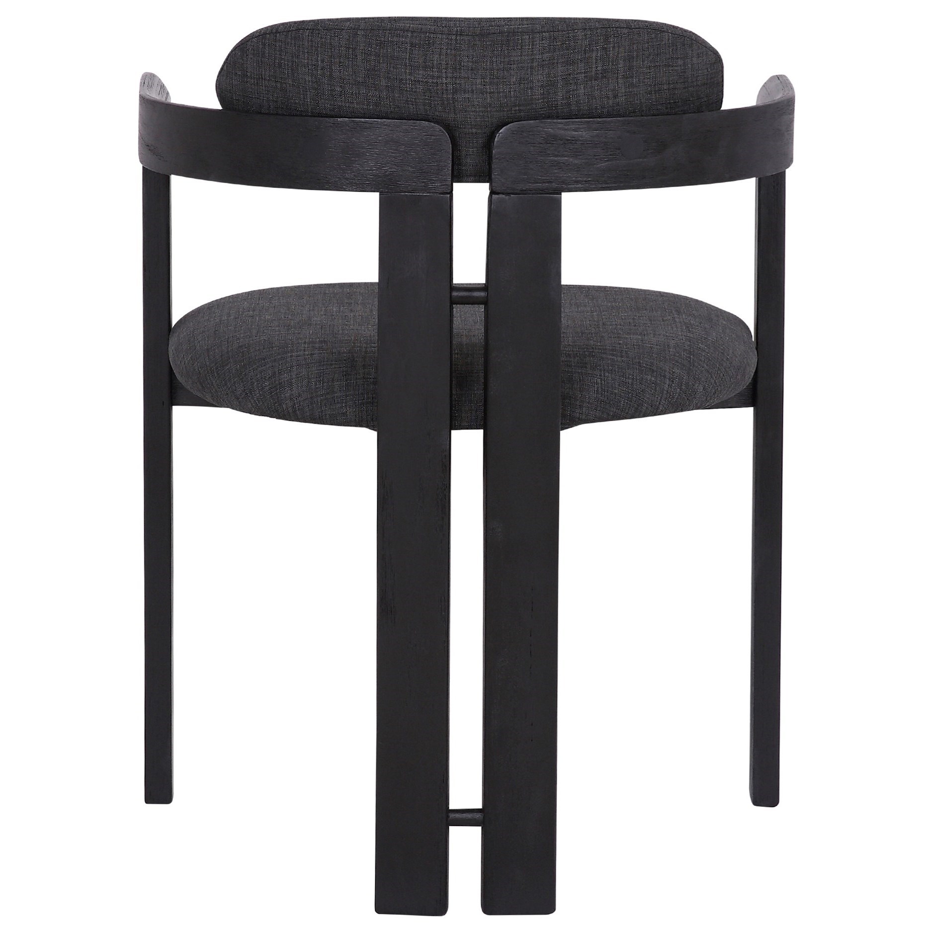 Upholstered Barrel-Back Dining Chair