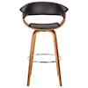 Armen Living Julyssa 26" Mid-Century Swivel Barstool