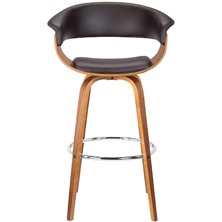 26" Mid-Century Swivel Barstool