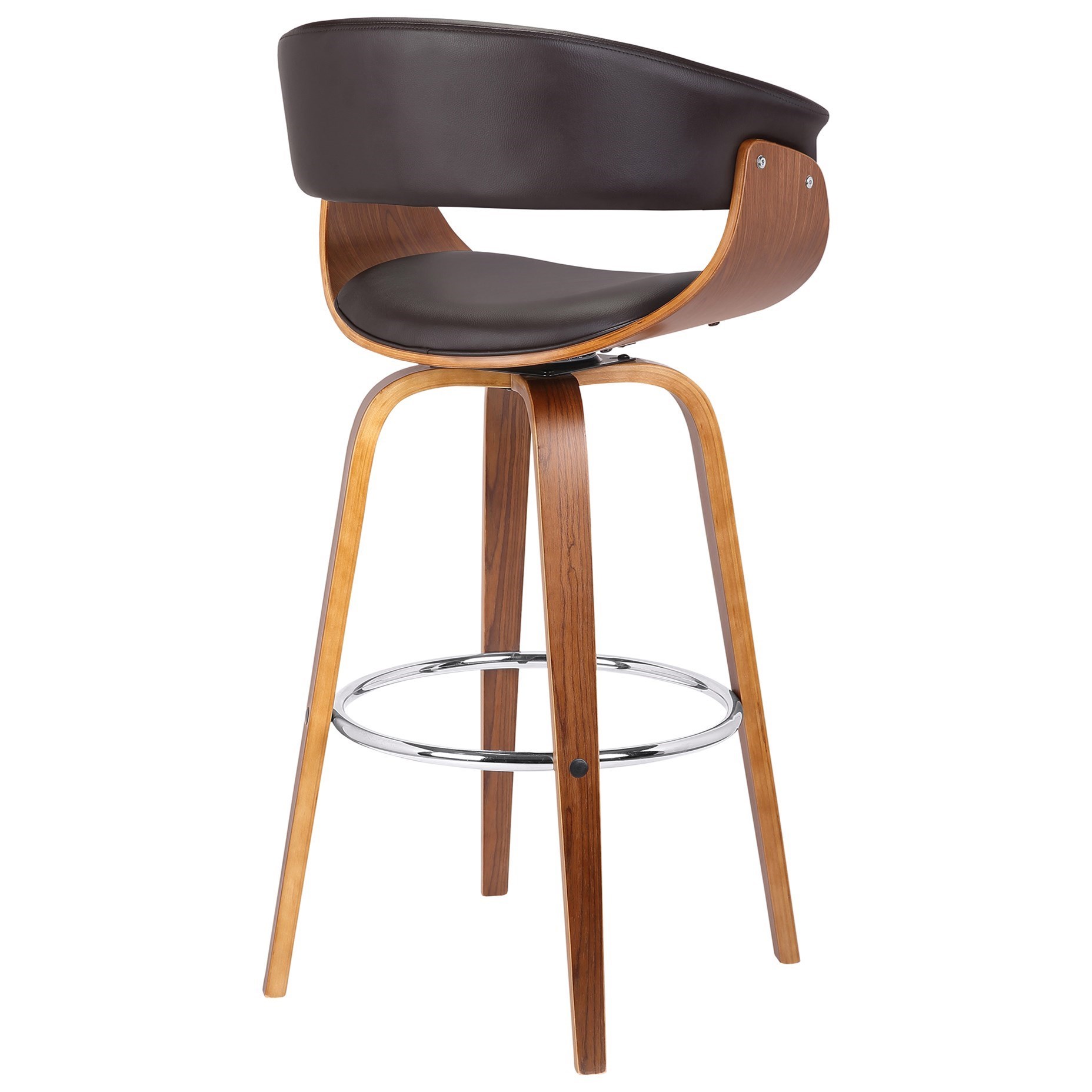 Armen Living Julyssa 26" Mid-Century Swivel Barstool