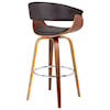 Armen Living Julyssa 26" Mid-Century Swivel Barstool