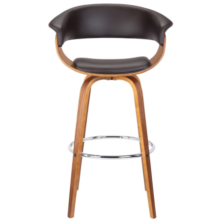 30" Mid-Century Swivel Bar Height Barstool