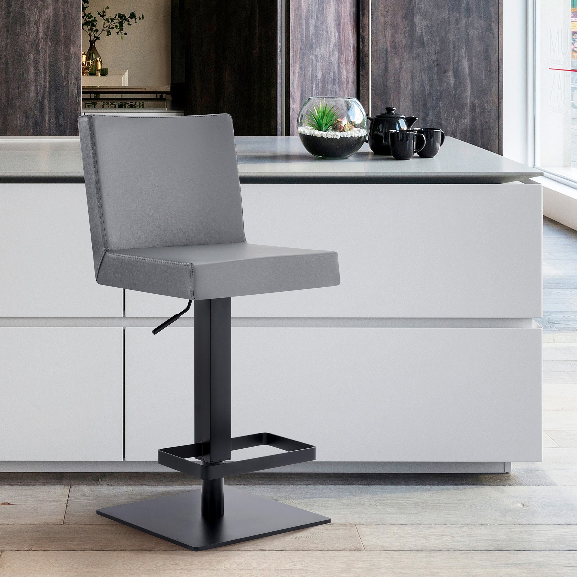 Armen Living Legacy Adjustable Swivel Bar Stool