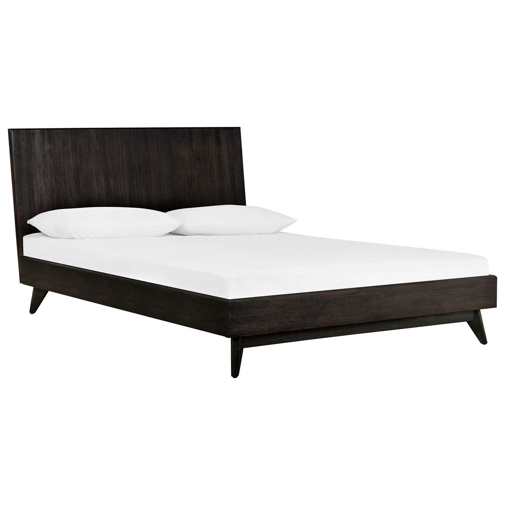 3 Piece Acacia Queen Bed and Nightstands Bed
