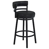30" Barstool with Upholstered Swivel Seat