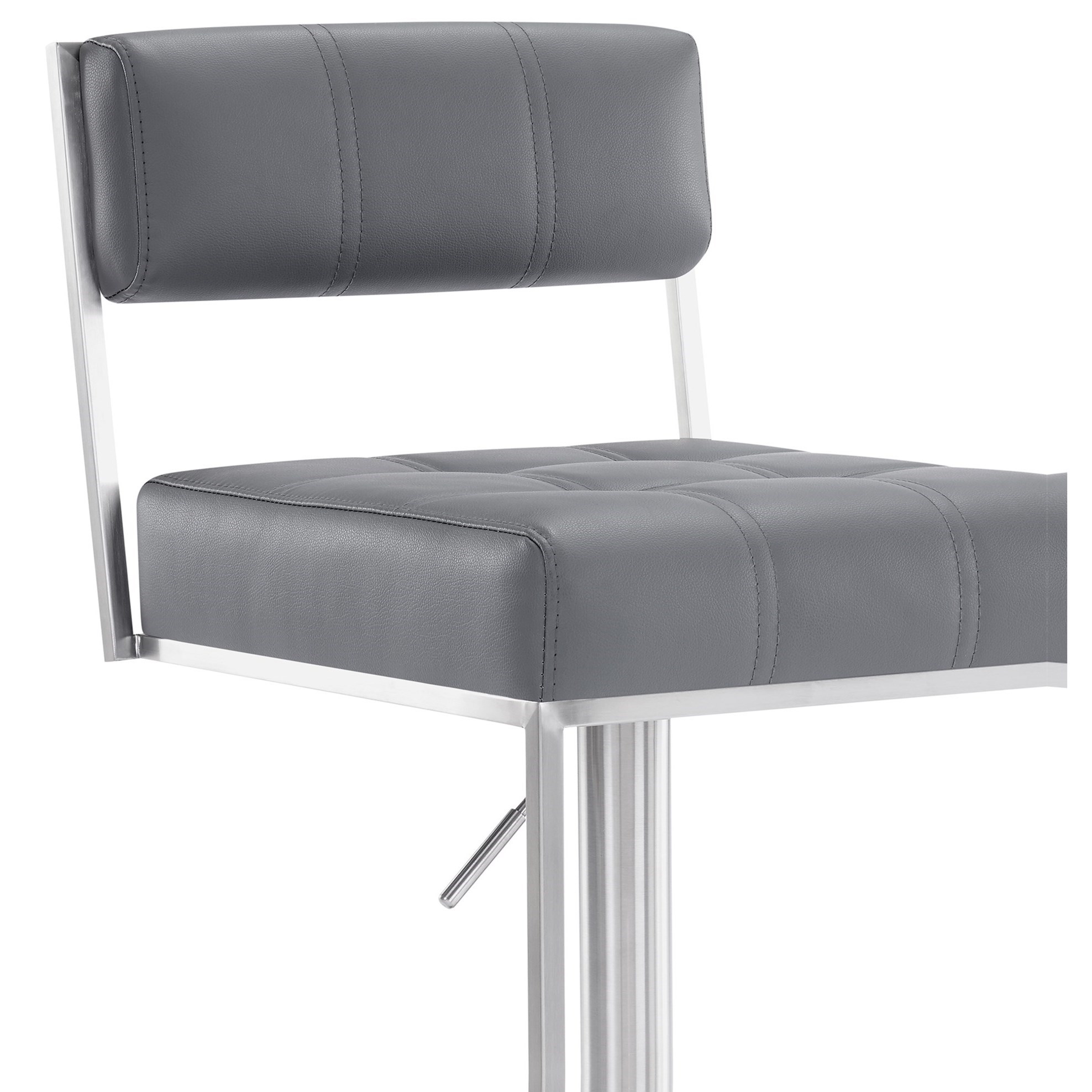 Armen Living Michele Adjustable Height Swivel Bar Stool