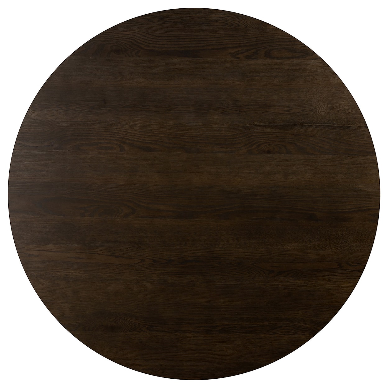 Armen Living Motion Oak and Metal Round Dining Table