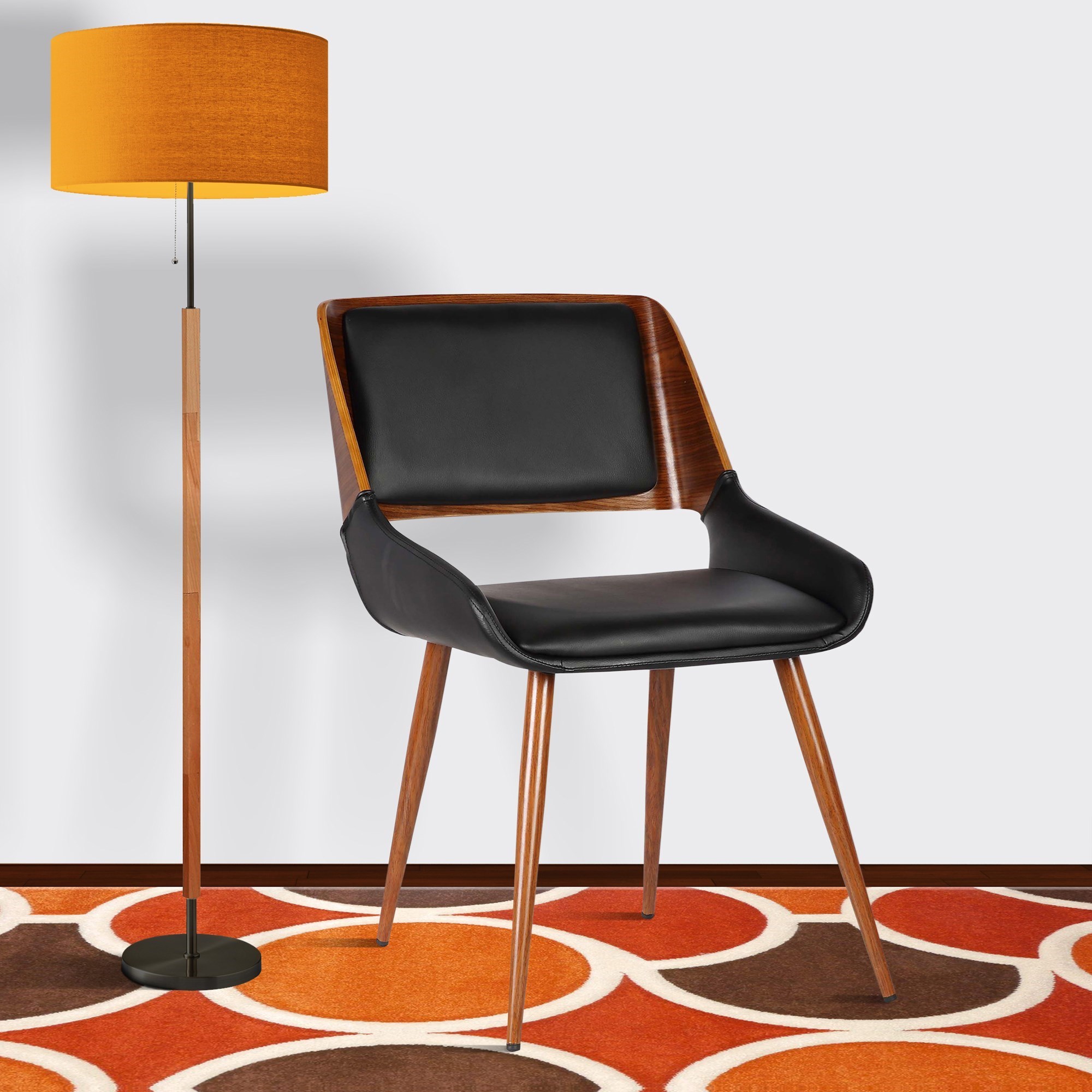 Armen Living Panda Upholstered Dining Side Chair