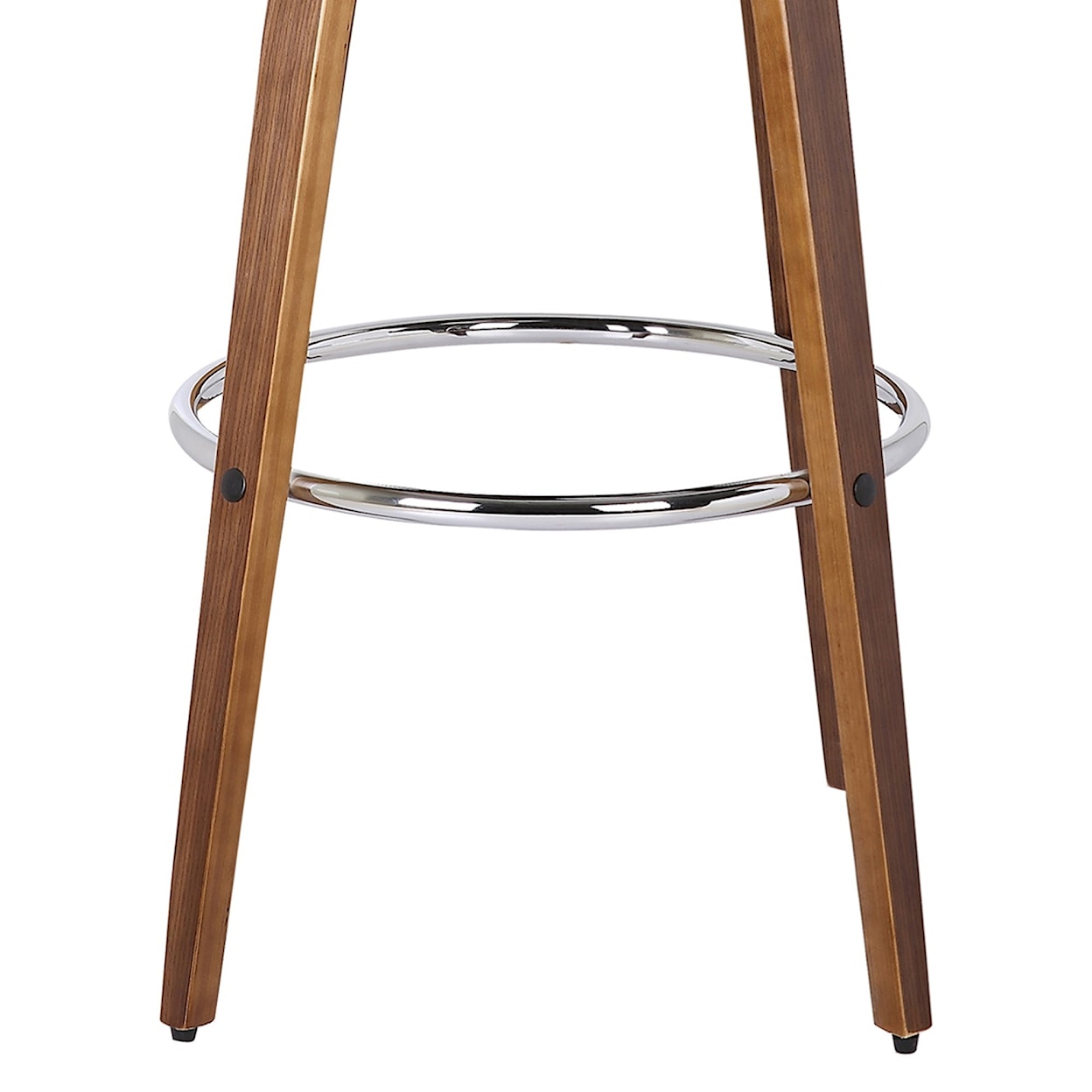 Armen Living Sonia 30" Bar Height Barstool in Walnut Finish