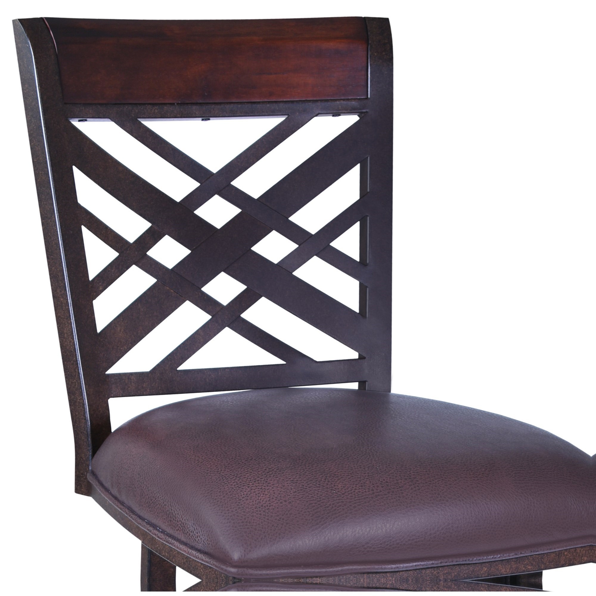 Armen Living Tahiti 26" Swivel Bar Stool with X-Back