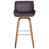 Armen Living Tyler 26" Mid-Century Swivel Counter Height Stool