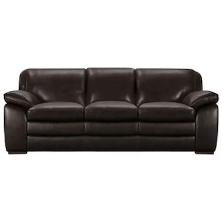 Casual Contemporary Sofa with Pillow Arms