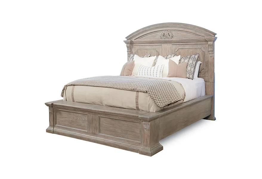 Arch Salvage Queen Chambers Panel Bed by A.R.T. Furniture Inc at Howell Furniture