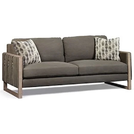 Townes Sofa with Down Blend Cushions & Buckle Strap Accents