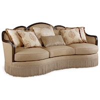 Traditional Sofa with Down-Blend Seat Cushions