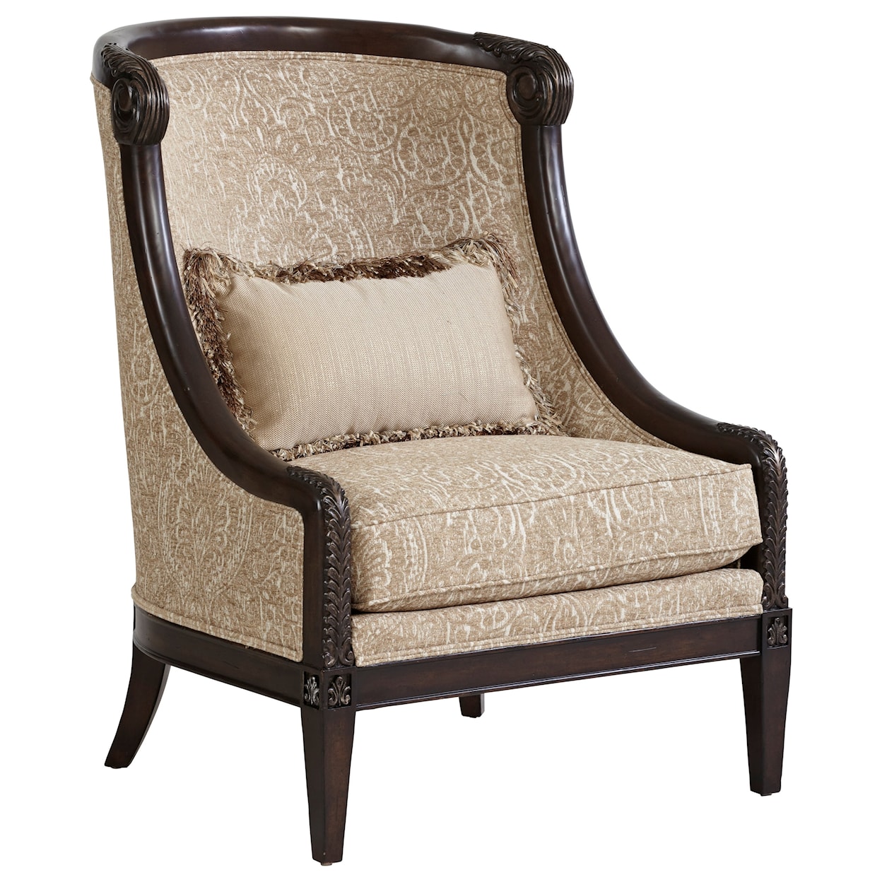 A.R.T. Furniture Inc Giovanna Carved Wood Accent Chair