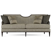 Transitional Sofa with Exposed Wood Frame