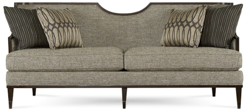 Transitional Sofa with Exposed Wood Frame