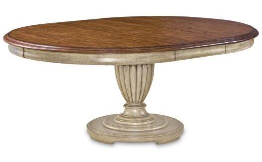 single pedestal dining table with leaf oval furniture provenance round two tone finish harris single pedestal dining table with leaf oval furniture provenance round two tone finish harris